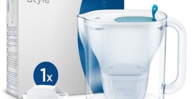 Brita Jarra con Filtro de Agua Style Azul (2,4 l) Incl. 1x Cartucho MAXTRA Pro All-in-1